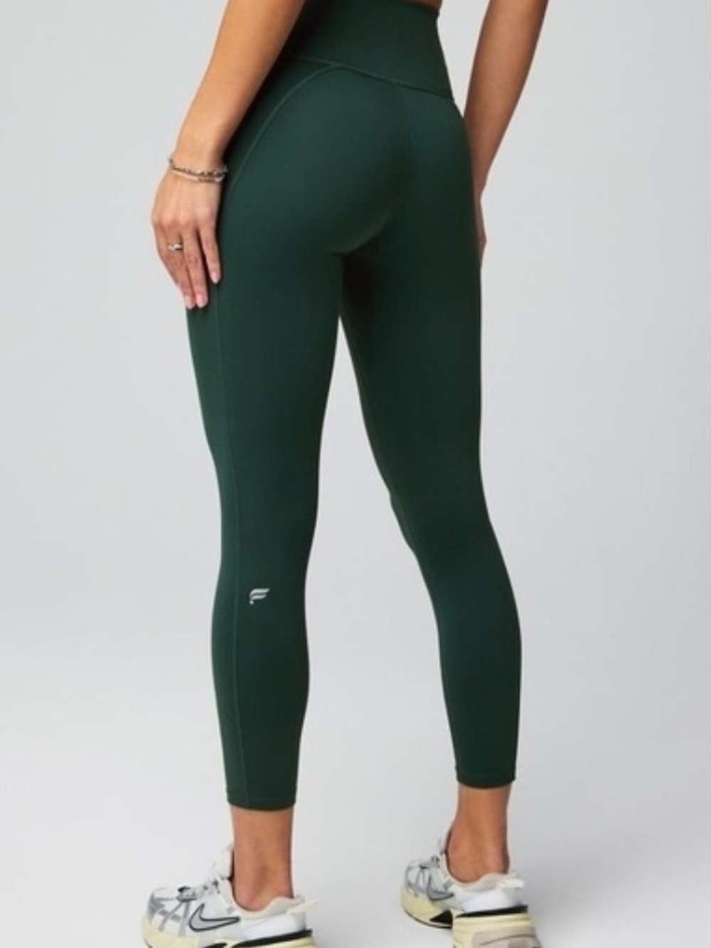 Fabletics Powerhold Green Leggings - Picture 2 of 7
